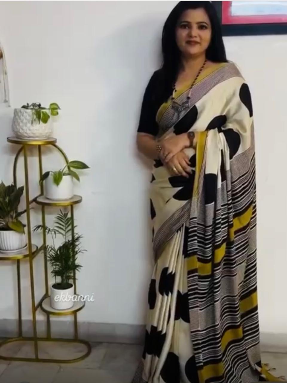 Cream Modal Silk