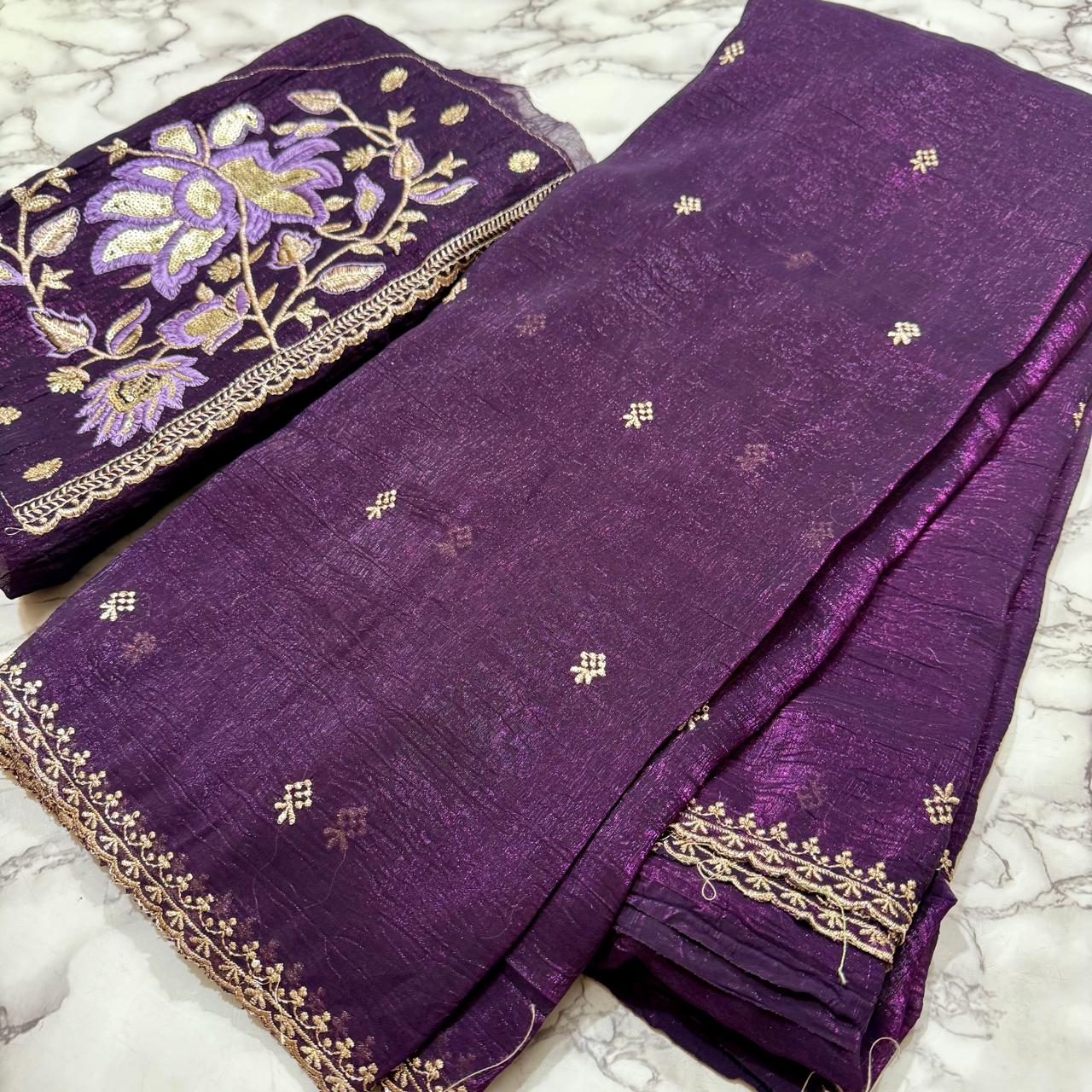 Purple Space  Oraganza Silk