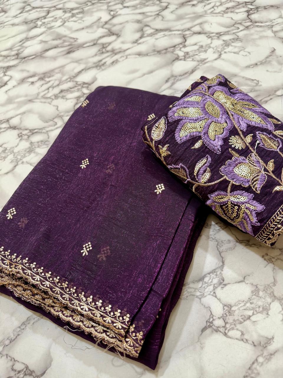 Purple Space  Oraganza Silk