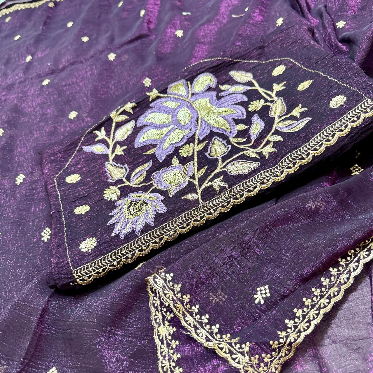 Purple Space  Oraganza Silk