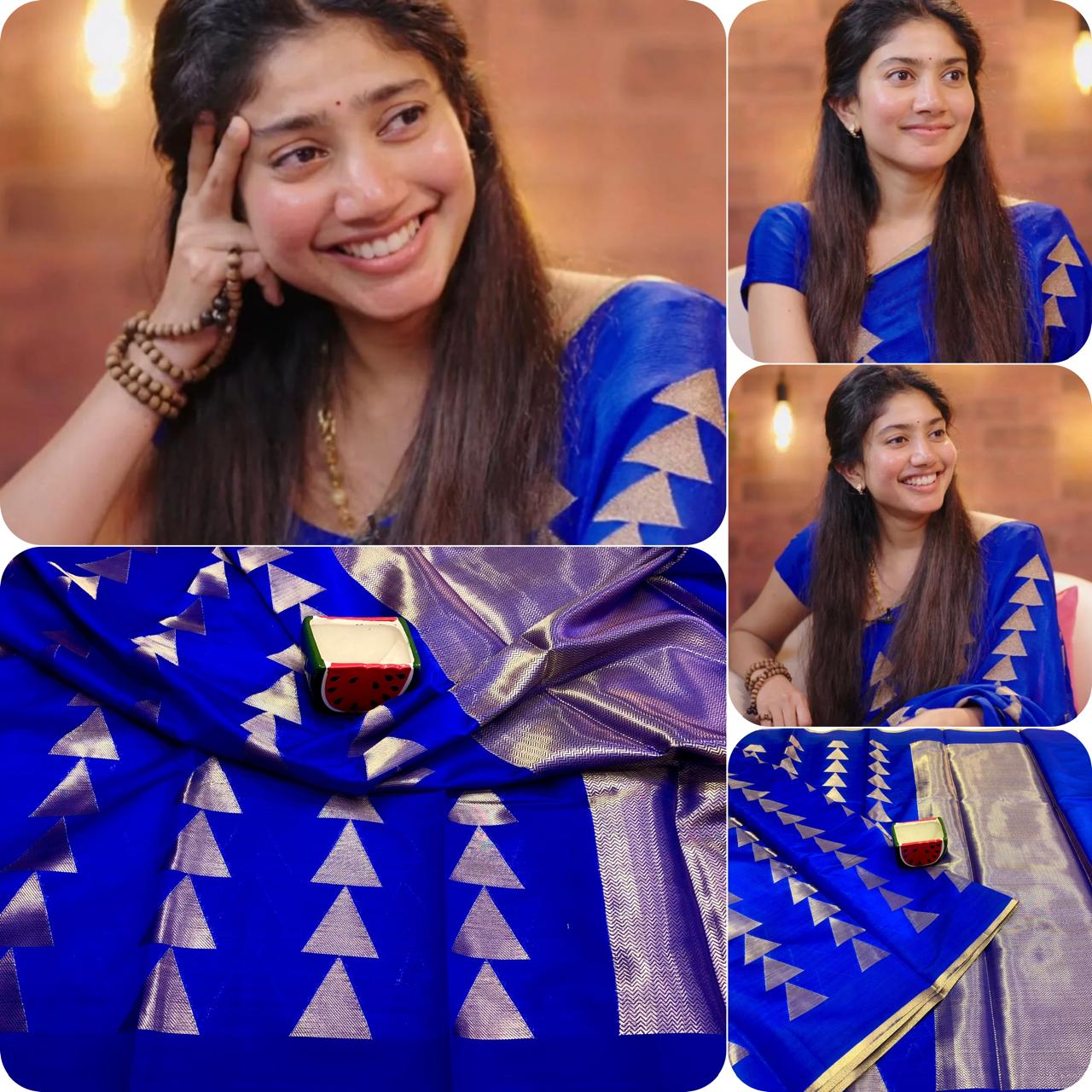 Royal Blue Banarasi Silk Royal Blue Saree With Blouse Piece For Women