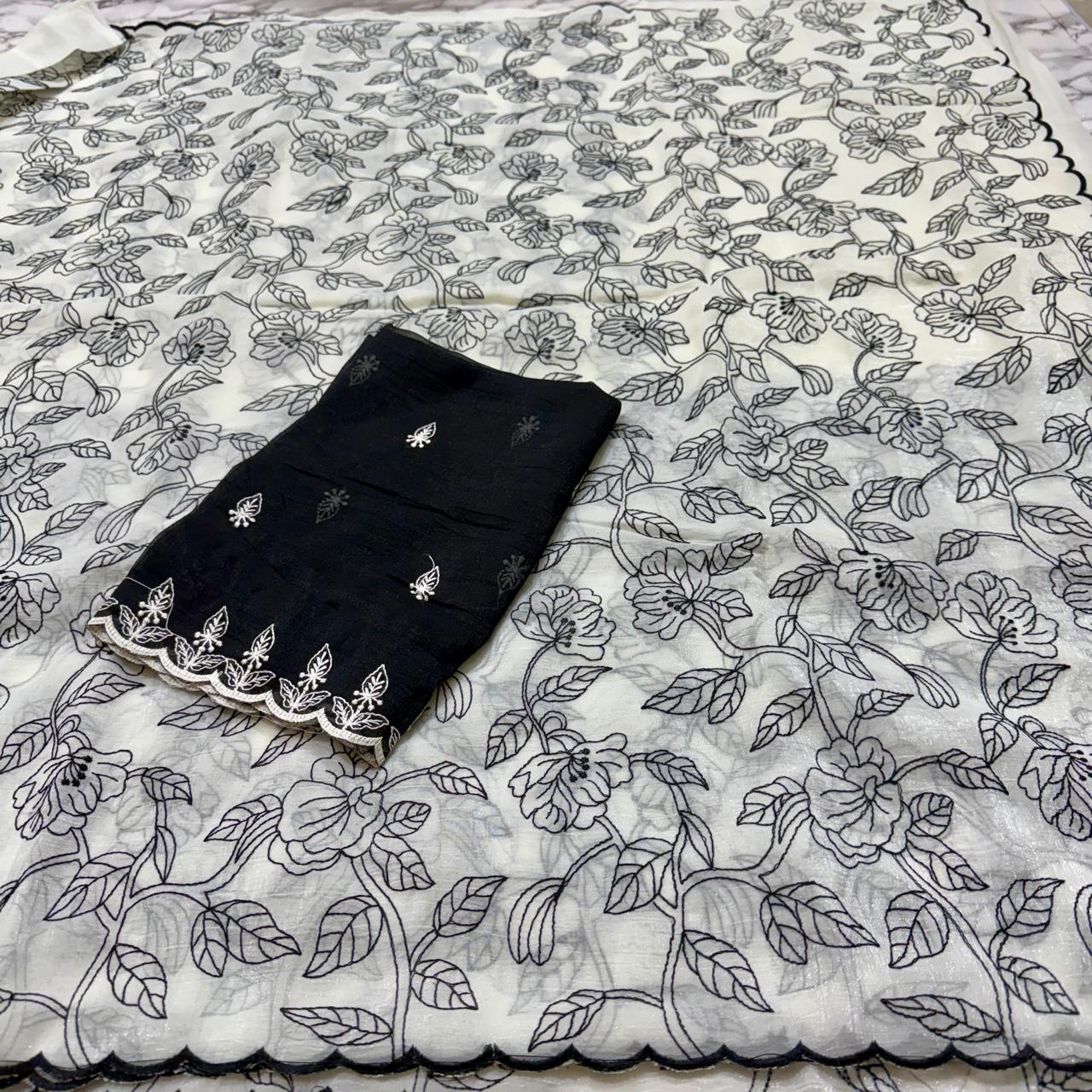 White Soft Organza Silk
