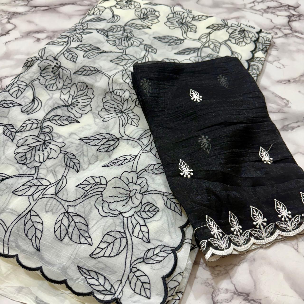 White Soft Organza Silk