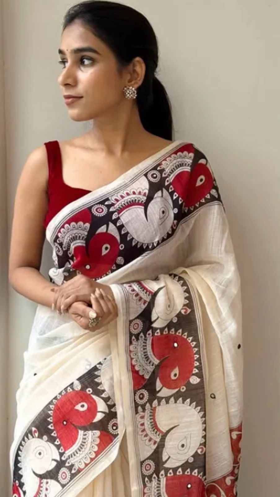 CREAM KALAMKARI LINEN
