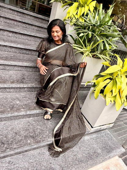 Black Soft viscose sarees