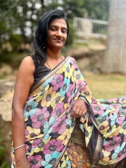 NITA MBANI MULTI COLOURED GEORGETTE SAREE